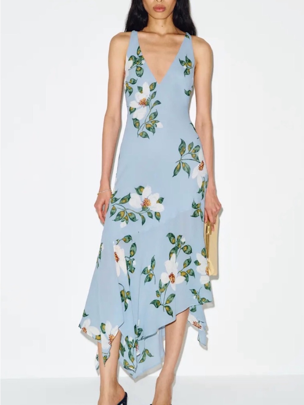 Reformation Marysia Dress Blue - Size 12